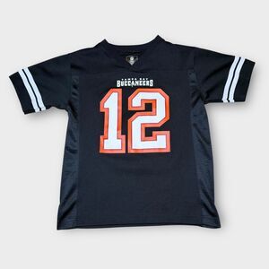 Tom Brady Tampa Bay Buccaneers Jersey Youth Large 10/12 NFL Team Apparel Black